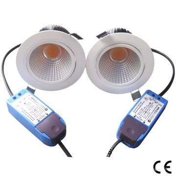 90lm / W Epistar 6W COB LED Downlight Regulable